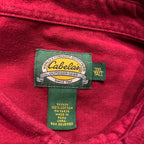 カベラス Cabela's 長袖シャツ ワークシャツ えんじ メンズ3XL