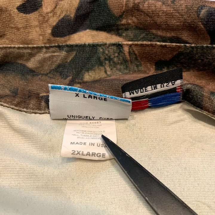 ハンティングスタイル 長袖シャツ USA製 リアルツリー 柄シャツ メンズ2XL