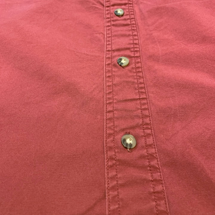 カーハート Carhartt 長袖シャツ 刺繍ロゴ えんじ メンズXL