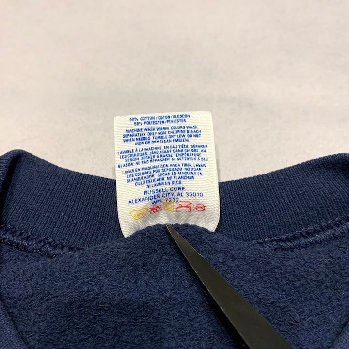ジャージーズ JERZEES スウェット 90s USA製 無地 ネイビー メンズ3XL