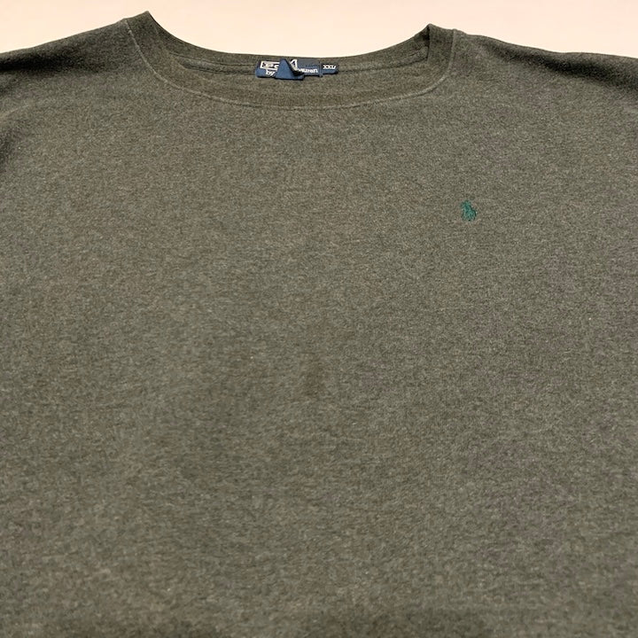 ポロラルフローレン Polo Ralph Lauren スウェット 刺繍ロゴ ダークグレー メンズ2XL