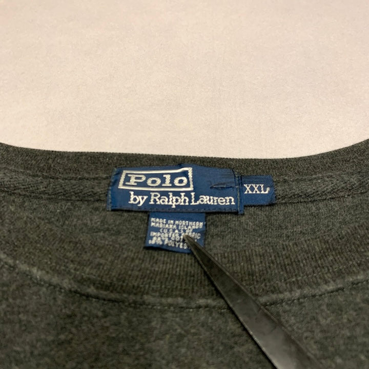 ポロラルフローレン Polo Ralph Lauren スウェット 刺繍ロゴ ダークグレー メンズ2XL