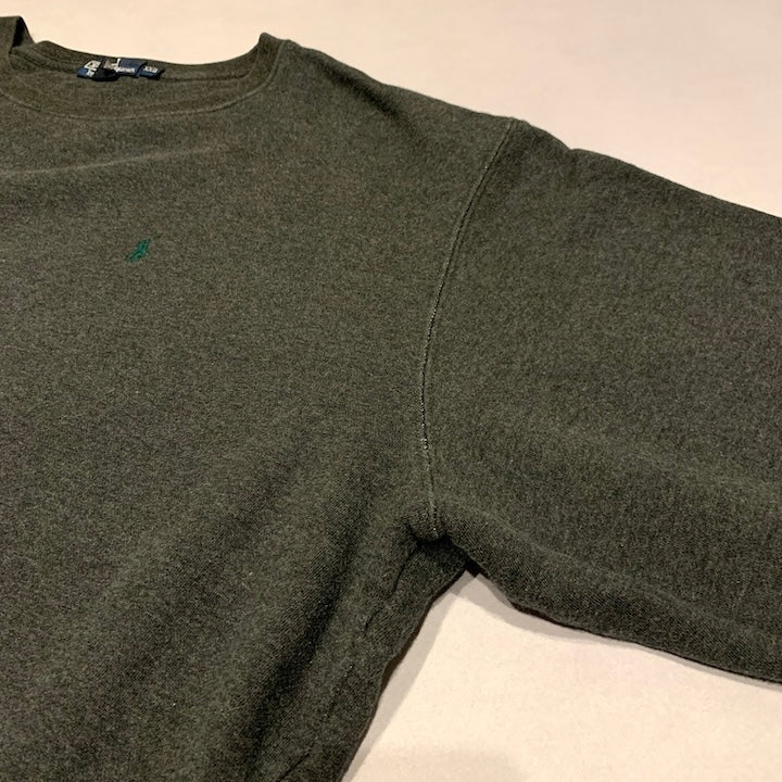 ポロラルフローレン Polo Ralph Lauren スウェット 刺繍ロゴ ダークグレー メンズ2XL