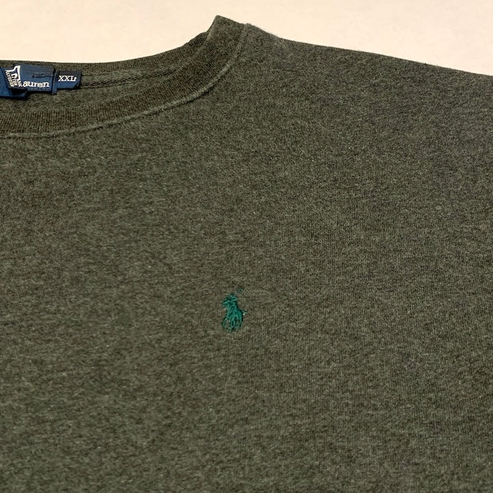 ポロラルフローレン Polo Ralph Lauren スウェット 刺繍ロゴ ダークグレー メンズ2XL