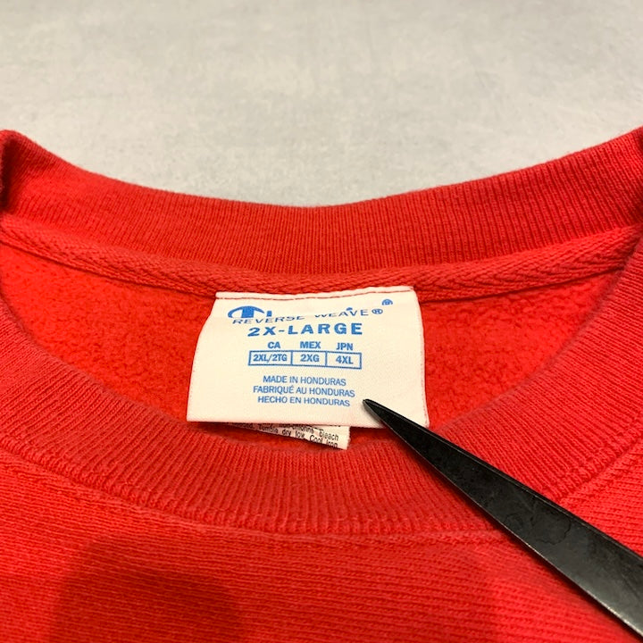 チャンピオン Champion スウェット リバースウィーブ レッド メンズ2XL