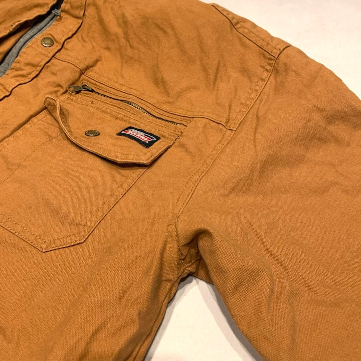 ディッキーズ Dickies ワークジャケット フード付き ブラウン メンズ2XL