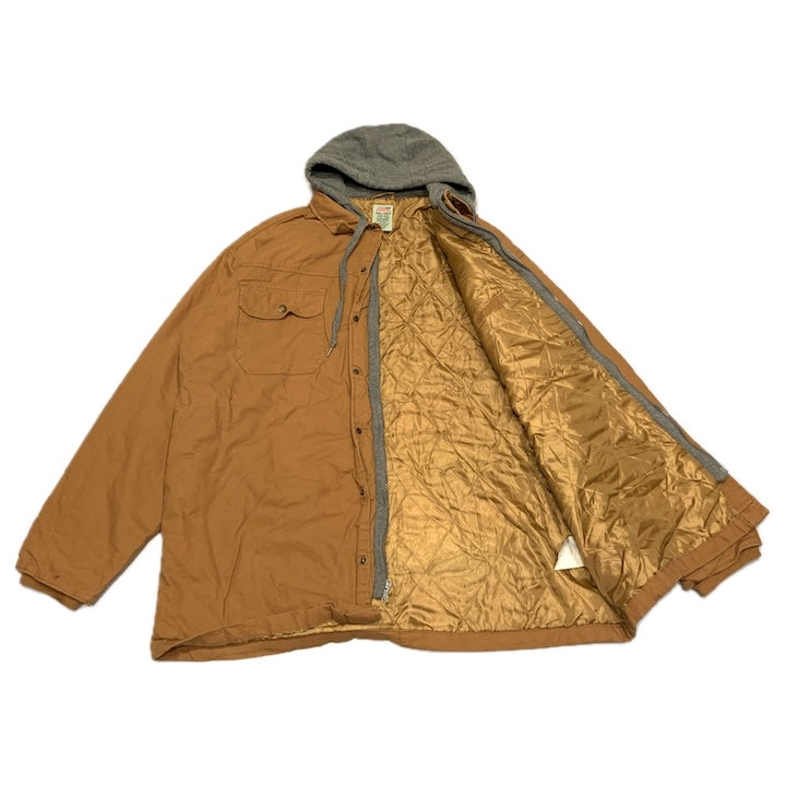 ディッキーズ Dickies ワークジャケット フード付き ブラウン メンズ2XL