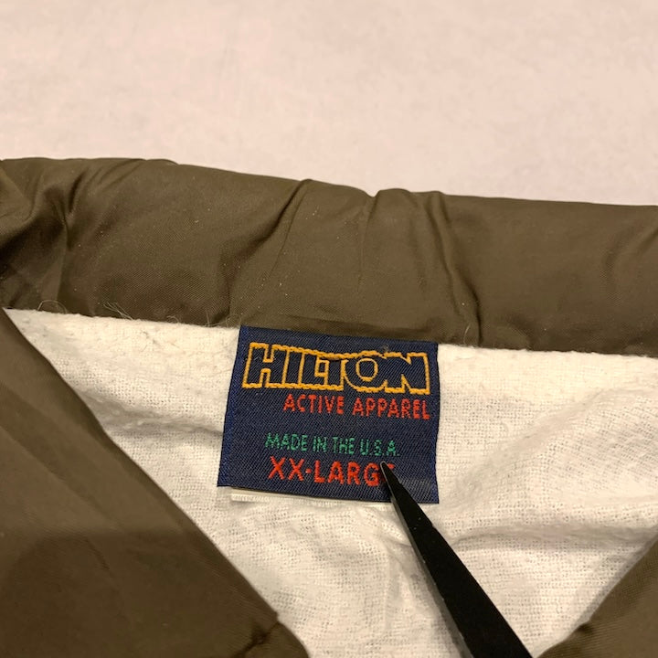ヒルトン Hilton コーチジャケット USA製 ブラウン メンズ2XL