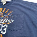 ハーレーダビッドソン Harley-Davidson Tシャツ ノースカロライナ 紺 メンズXXL