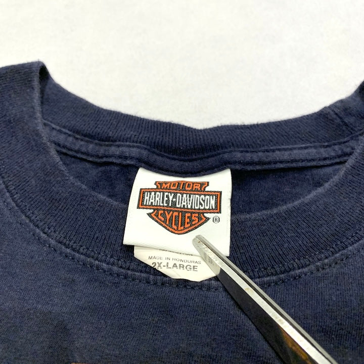 ハーレーダビッドソン Harley-Davidson Tシャツ ノースカロライナ 紺 メンズXXL