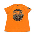 ハーレーダビッドソン Harley-Davidson Tシャツ ブラックヒルズ 橙 メンズM