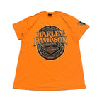 ハーレーダビッドソン Harley-Davidson Tシャツ ブラックヒルズ 橙 メンズM
