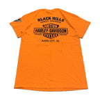 ハーレーダビッドソン Harley-Davidson Tシャツ ブラックヒルズ 橙 メンズM