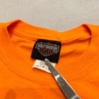 ハーレーダビッドソン Harley-Davidson Tシャツ ブラックヒルズ 橙 メンズM