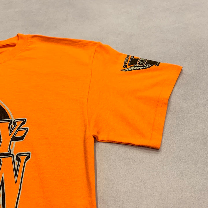 ハーレーダビッドソン Harley-Davidson Tシャツ ブラックヒルズ 橙 メンズM