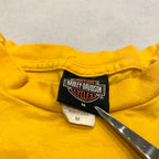 ハーレーダビッドソン Harley-Davidson Tシャツ USA製 クウェート 黄 メンズM