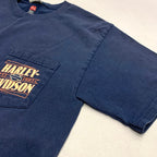 ハーレーダビッドソン Harley-Davidson Tシャツ MILE HIGH 紺 メンズM