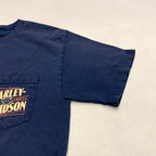ハーレーダビッドソン Harley-Davidson Tシャツ MILE HIGH 紺 メンズM