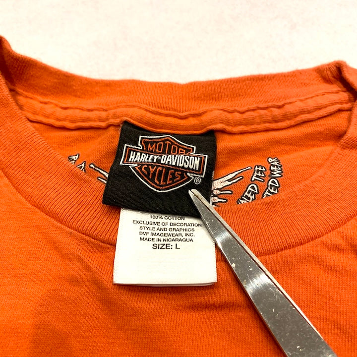 ハーレーダビッドソン 古着 Tシャツ BIKER BUILT ニューオーリンズ L