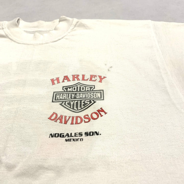 ハーレーダビッドソン Harley-Davidson Tシャツ ホワイト 白 無地 メンズL
