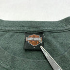 ハーレーダビッドソン Harley-Davidson Tシャツ USA製 COX'S カーキ メンズL