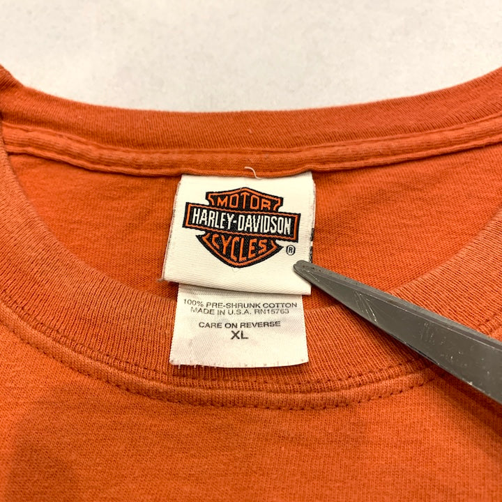ハーレーダビッドソン Harley-Davidson Tシャツ USA製 Hanes 黒 メンズXL