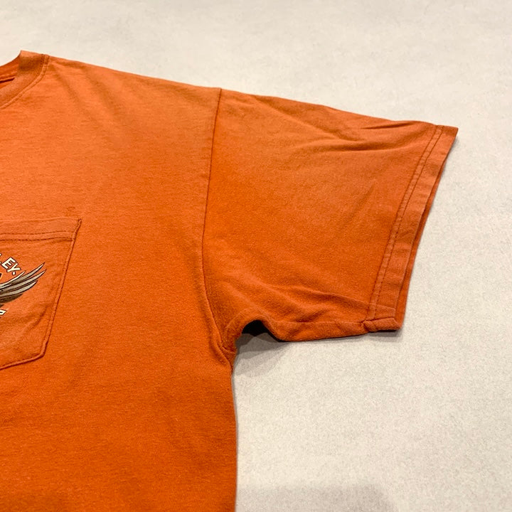 ハーレーダビッドソン Harley-Davidson Tシャツ USA製 Hanes 黒 メンズXL