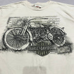 ハーレーダビッドソン Harley-Davidson Tシャツ USA製 COLLIER 白 メンズL