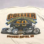 ハーレーダビッドソン Harley-Davidson Tシャツ USA製 COLLIER 白 メンズL