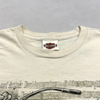 ハーレーダビッドソン Harley-Davidson Tシャツ USA製 COLLIER 白 メンズL
