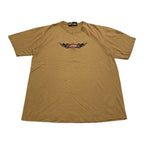 ハーレーダビッドソン Harley-Davidson Tシャツ USA製 刺繍ロゴ 黒 メンズL