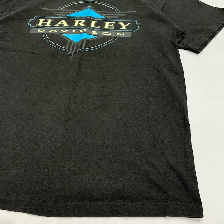 ハーレーダビッドソン Harley-Davidson Tシャツ 80s USA製 黒 メンズM