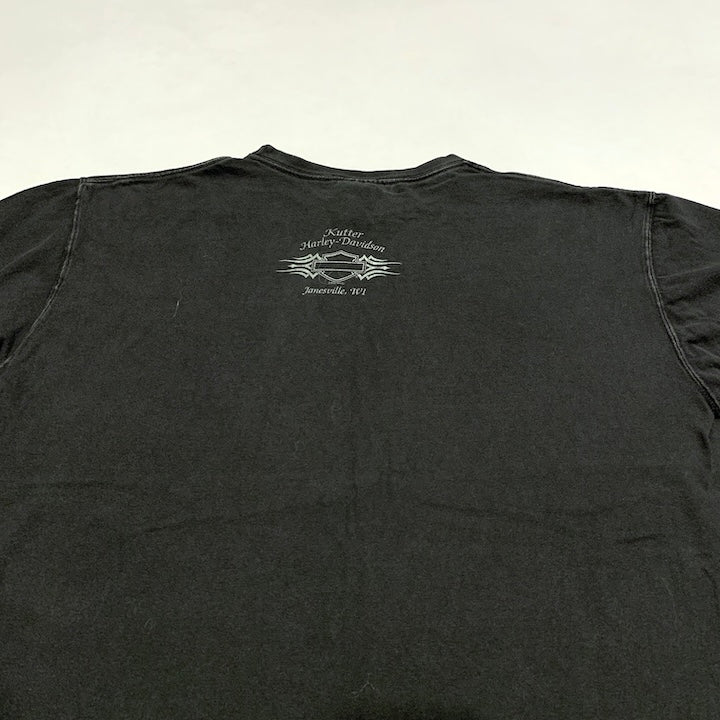 ハーレーダビッドソン Harley-Davidson Tシャツ USA製 ホワイト レディースXL