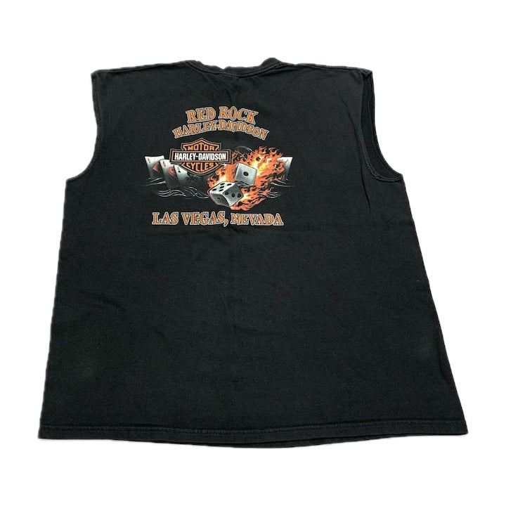 ハーレーダビッドソン Harley-Davidson ノースリーブ ラスベガス 黒