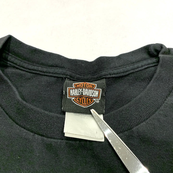 ハーレーダビッドソン Harley-Davidson ノースリーブ ラスベガス 黒 メンズXL