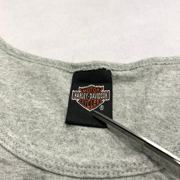 ハーレーダビッドソン Harley-Davidson タンクトップ 00s USA製 グレー メンズXXL