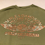 ハーレーダビッドソン Harley-Davidson ロンT スモーキーマウンテン カーキ メンズ3XL