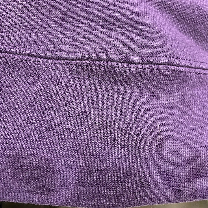 ラッセルアスレティック 古着 スウェット パープル 無地 L