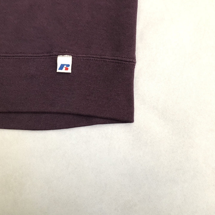 ラッセルアスレティック 古着 スウェット パープル 無地 L