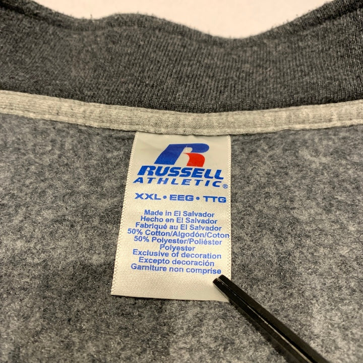 ラッセルアスレティック Russell Athletic スウェット ハーフジップ グレー メンズ2XL