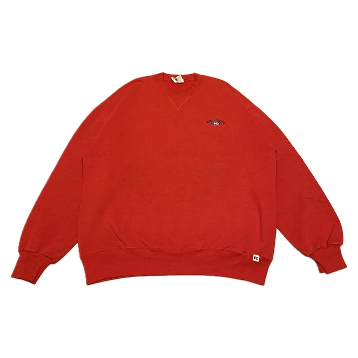 80s~90s ラッセルアスレティック 古着 スウェット レッド 無地 XL