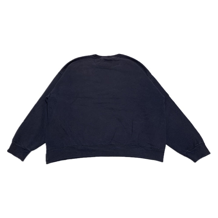 スターター 古着 スウェット 刺繍ロゴ ネイビー L