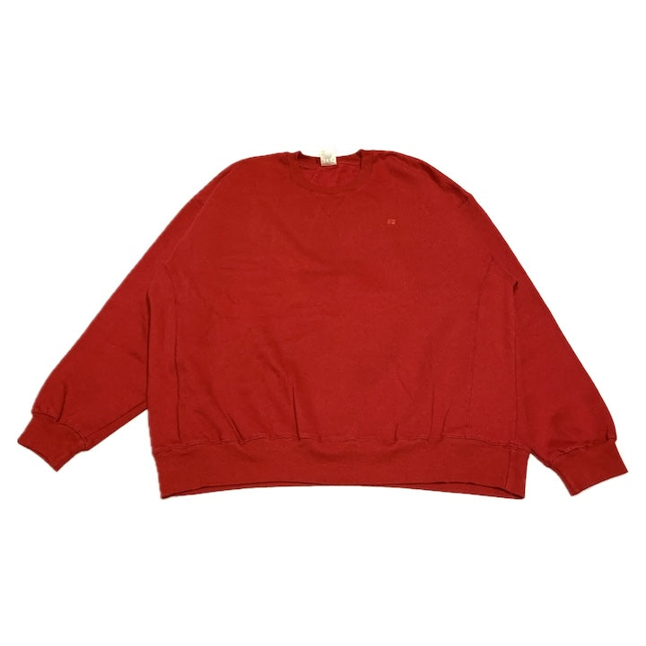 ラッセルアスレティック 古着 スウェット 刺繍ロゴ レッド XXL