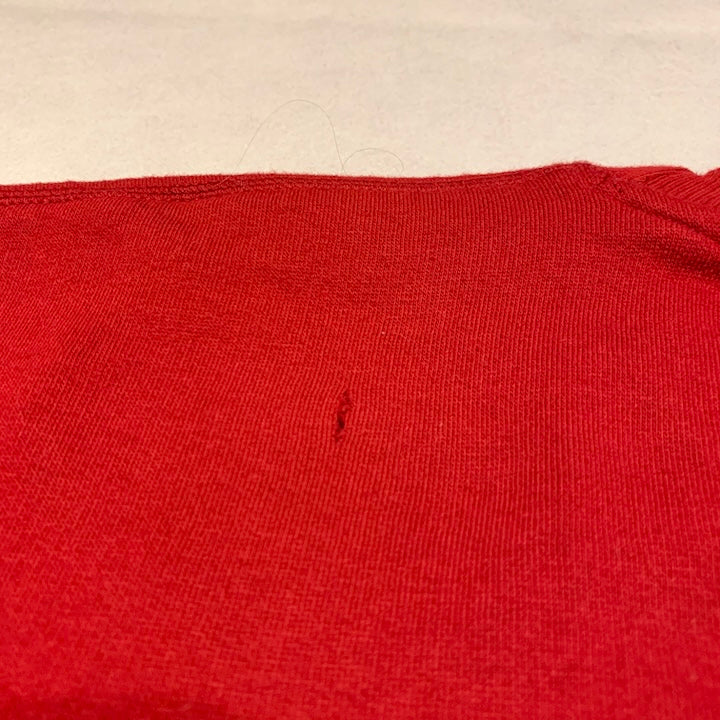 ラッセルアスレティック 古着 スウェット 刺繍ロゴ レッド XXL