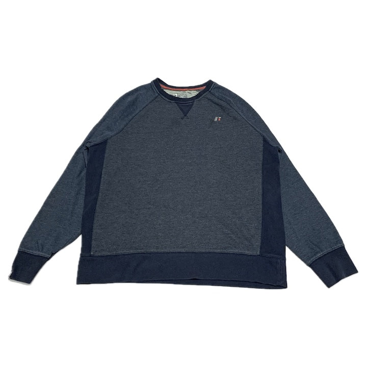 ラッセルアスレティック 古着 スウェット 刺繍ロゴ グレー L