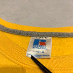 ラッセルアスレティック 古着 スウェット イエロー 無地 L