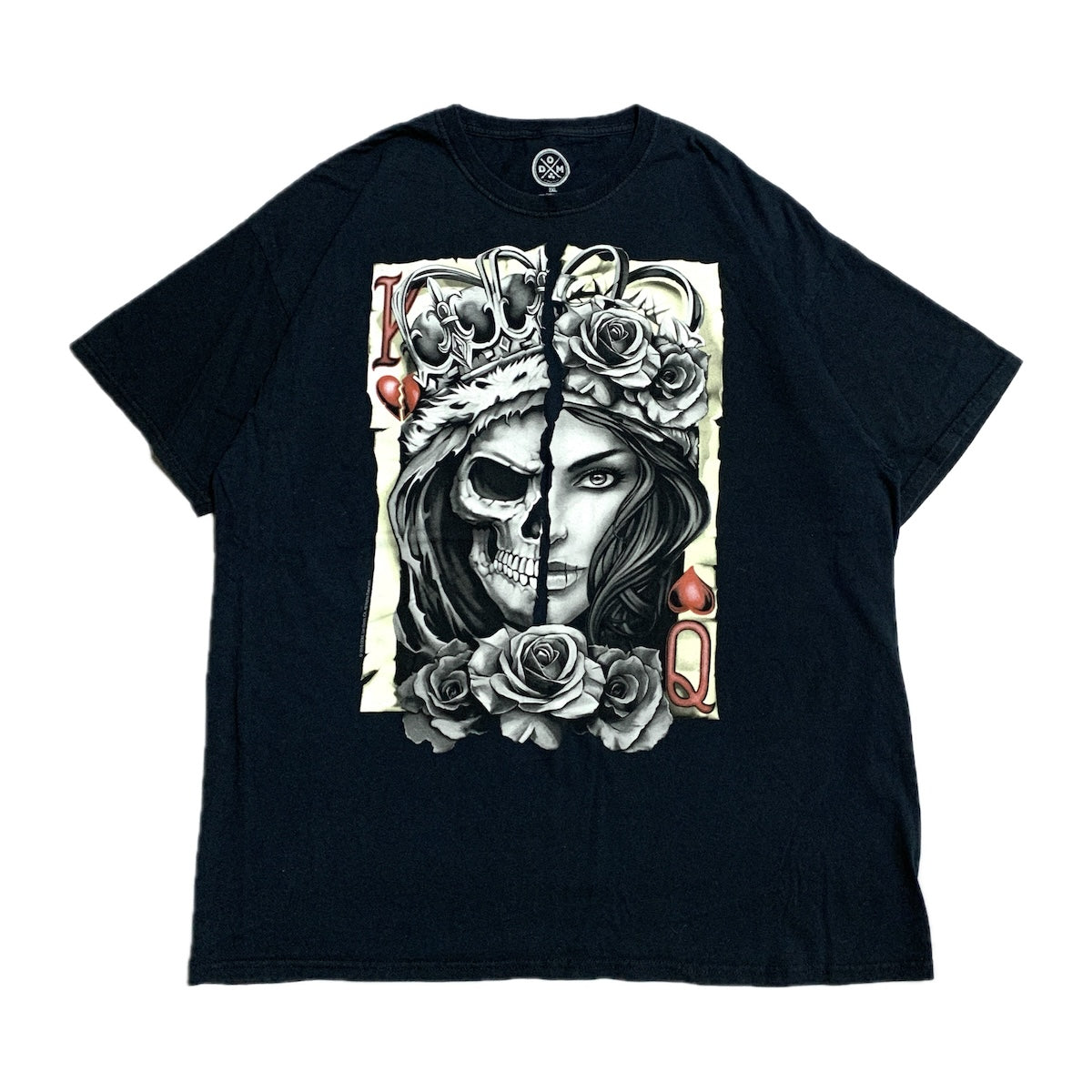 ドム DOM Tシャツ ビッグプリント ブラック メンズXXL