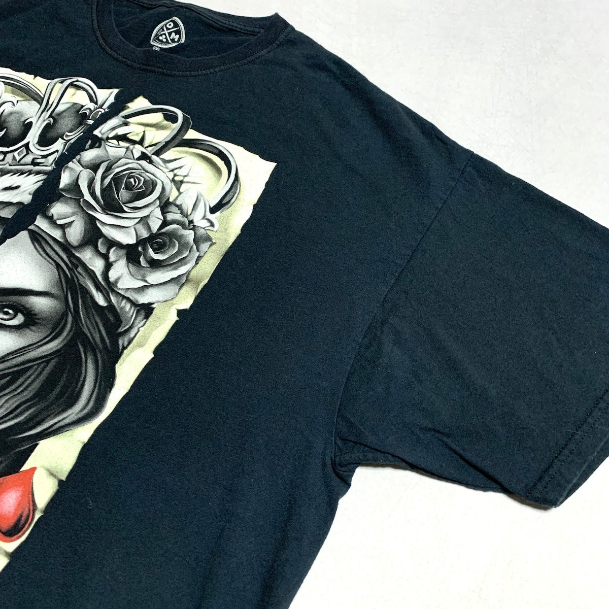 ドム DOM Tシャツ ビッグプリント ブラック メンズXXL
