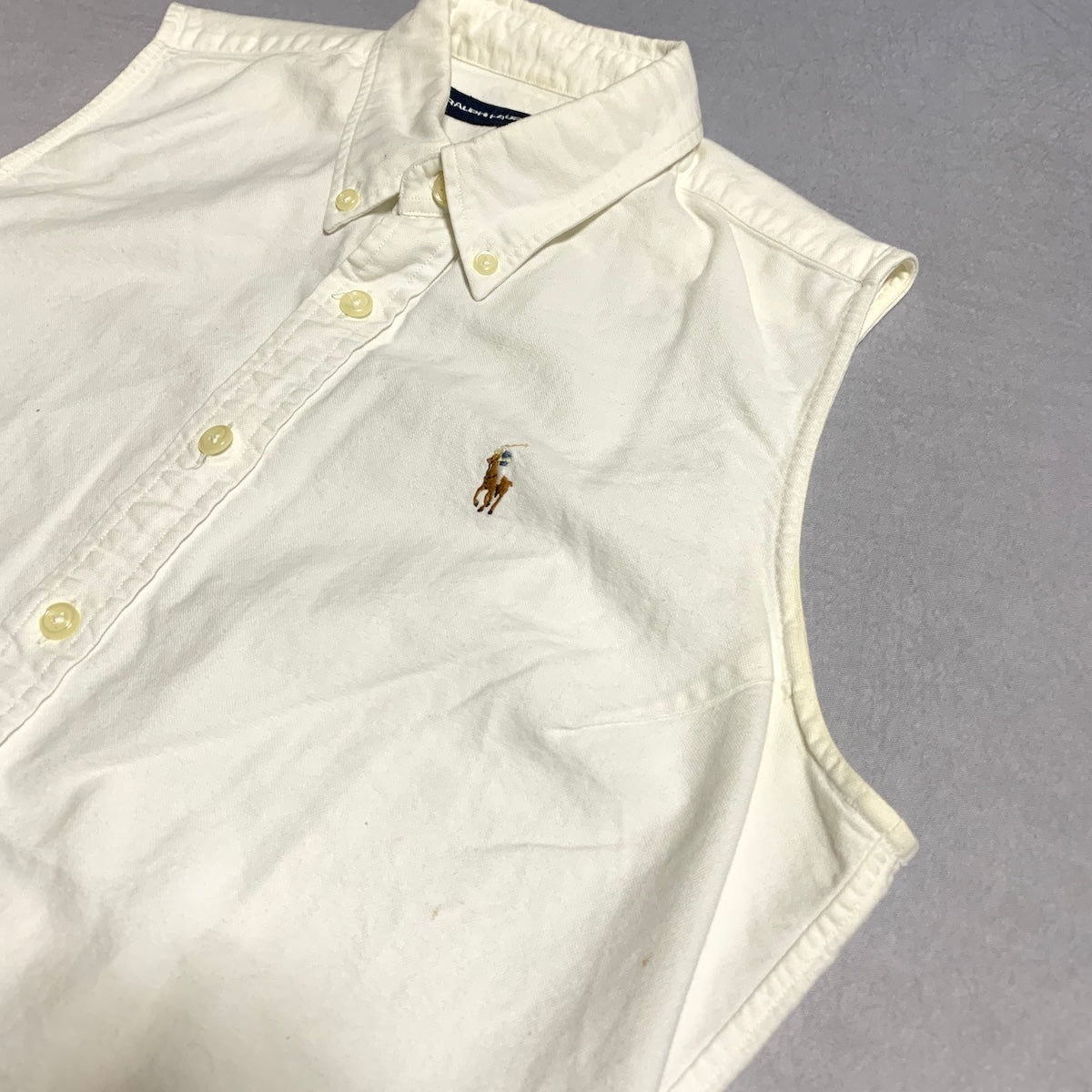ラルフローレンスポーツ RALPH LAUREN SPORT ノースリーブ ホワイト レディースM