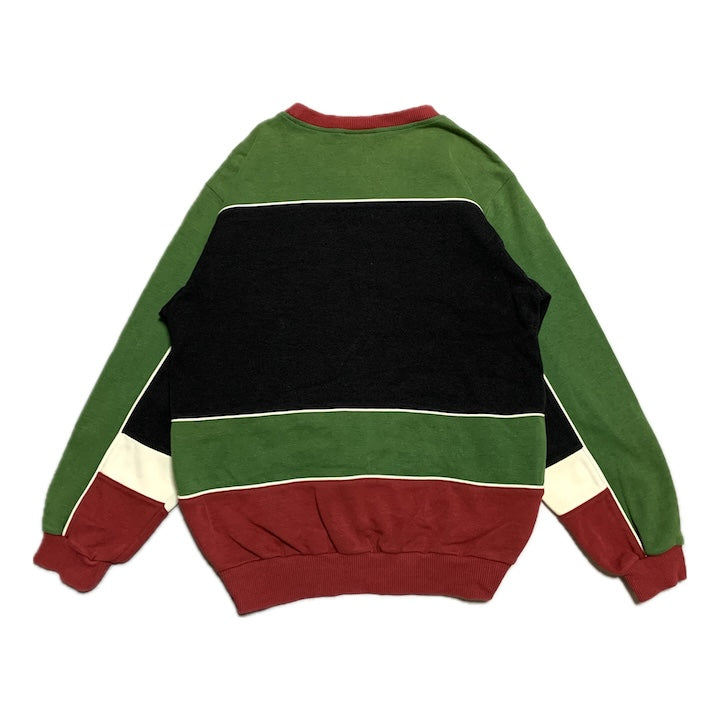 90s リーボック 古着 スウェット 刺繍ロゴ グリーン L